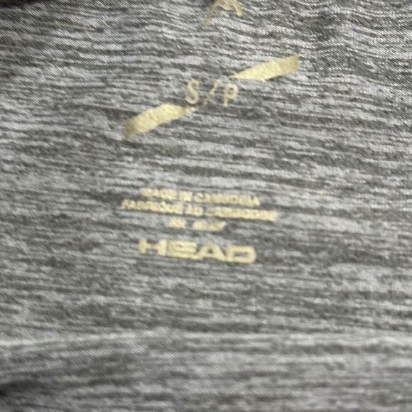 SOLDHead Athletic Short Sleeve Shirt Gray Size S - Picture 8 of 9